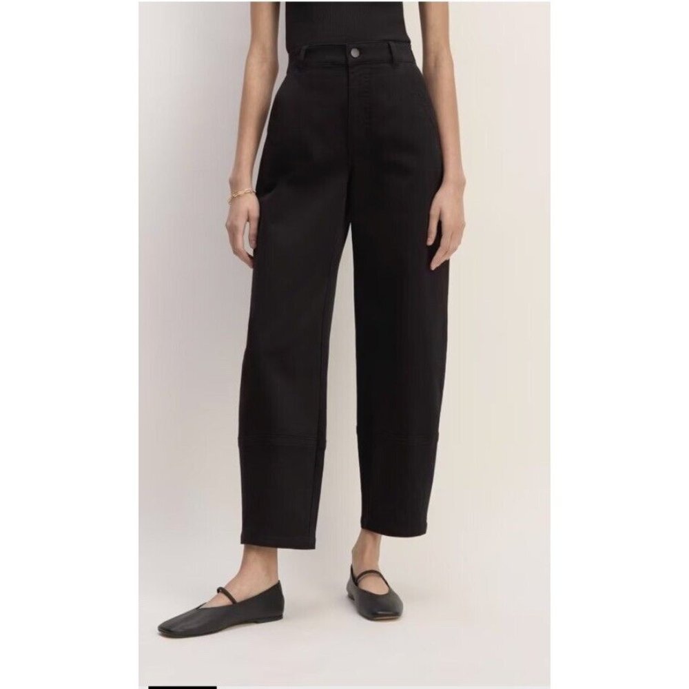 Everlane Womens The‎ Utility Barrel Pant in Black Size 0